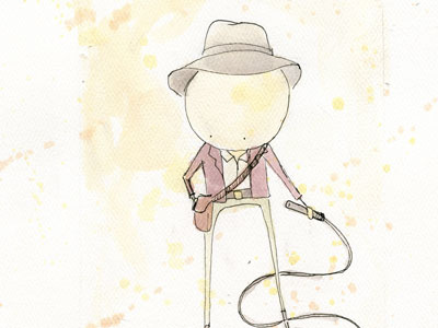 Indie - Jacket and Whip illustration indiana indie ink jones watercolor whip