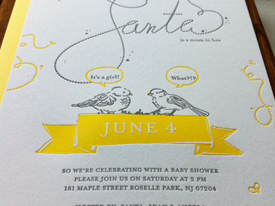 Birds and The Bees Shower Invite