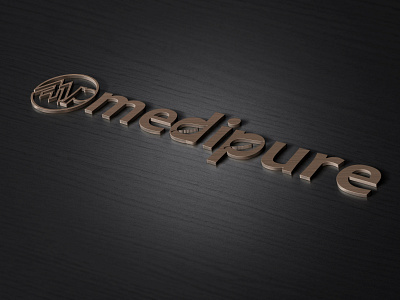 A logo for medical pure graphic design logo