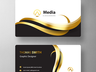 Luxury bussiness card design graphic design illustration logo