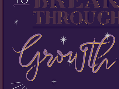 Oh, my stars bewitched calligraphy design growth illustration stars type typography