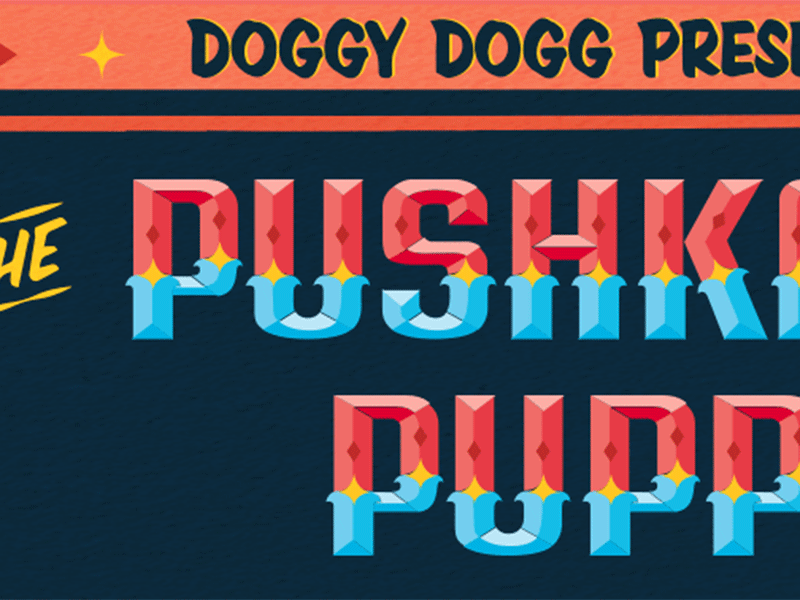 The Pushkar Pupp animated type animated typeface brand branding color design gif good type graphic design illustration india typogaphy vector