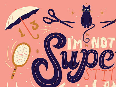 Superstitions 13 design drawing good type graphic design hand drawn hand lettering illustration illustrator lettering pattern making poster the office type typography