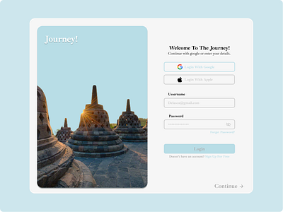 Application Series: Exploration Login Page Journey!