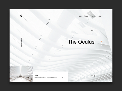 The Oculus NYC Landing Page (Concept) concept landing newyork nyc oculus page sketch web