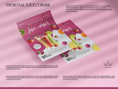 Royal Juice Corner Flyer Design