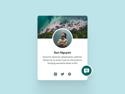 Contact Card ui