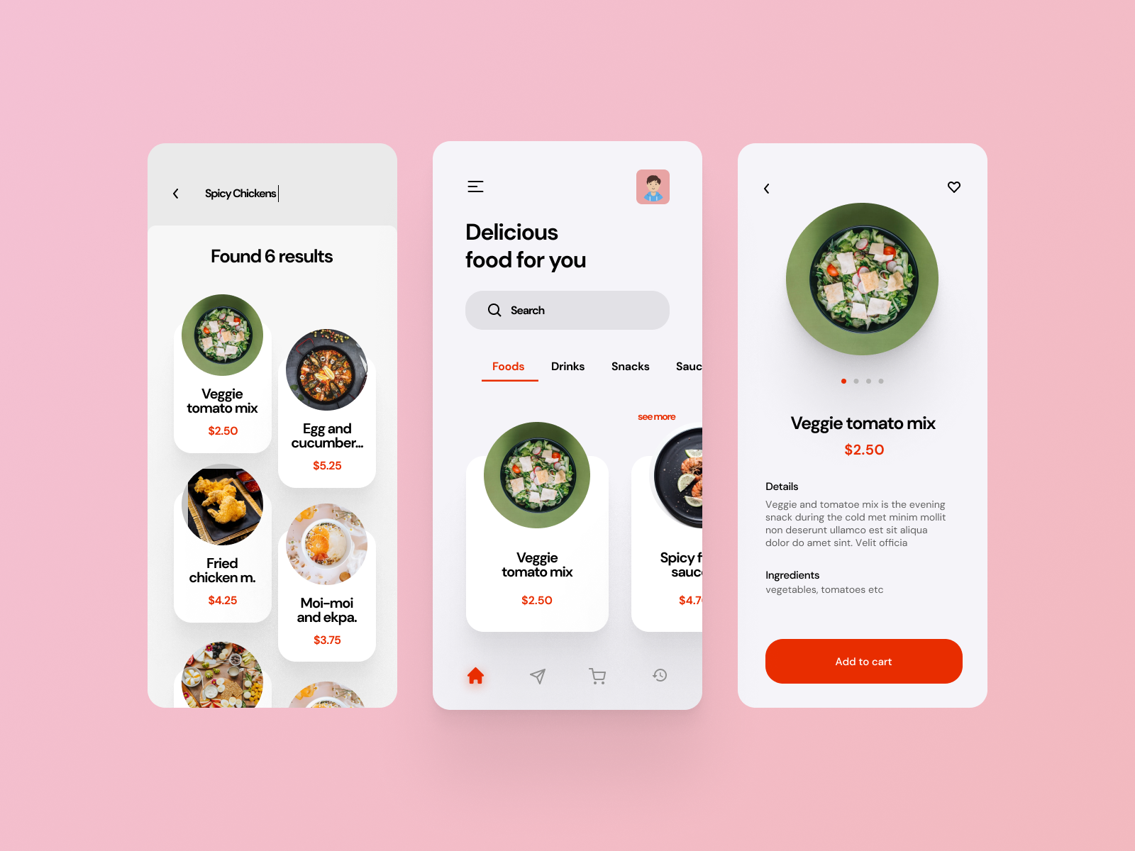 Foodcrush - Online food order concept UI design by Uddip Ghosh on Dribbble