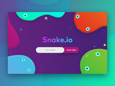 Snake.io Game Landing Page game landing ui ux