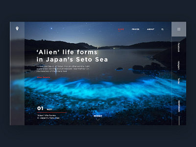 Check-inadvisor Home Page Interactive 01 alien in japan landing motion places sea ui ux