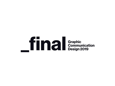 _finalfinalfinal black branding design graphic design logo type typography white