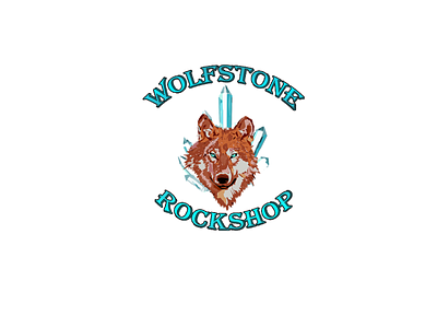 Wolfstone Rockshop design graphic design logo