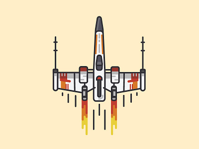 Xwing film sci fi star vector wars xwing