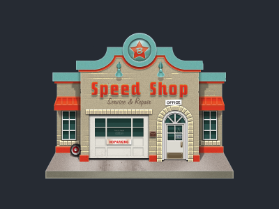 Speed Shop b goode hotrod johnny nostalgia shop speed storefront