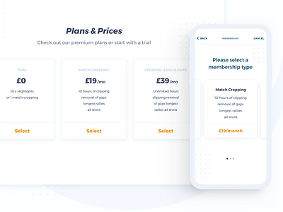 Pricing Page – Desktop and Mobile