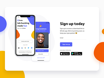 Landing Page Sign up Form