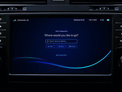 In-Car Display UI