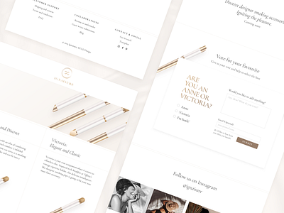 Website Landing Page branding classy clean consumer goods design elegant fashion gold landing landing page light luxury minimal nude nudepalette smoking voting voting poll web design website