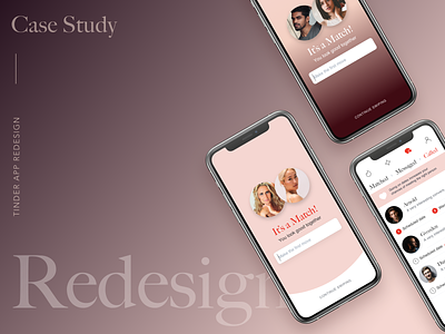 App Redesign Case Study app design app ui app ux case study dating dating app love marriage redesign redesign case study relationships sensual sexy tinder tinder app