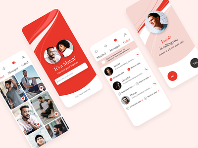 Tinder App Redesign app design app redesign app ui app ux branding cheekiness dating dating app love love story peach pink red romance sensual sexual sexy tinder tinder redesing