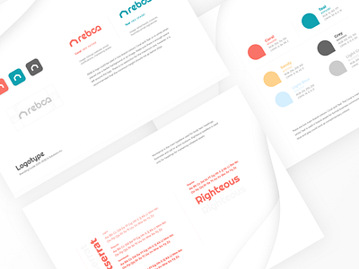 REBCA Branding Guidelines branding branding guidelines logo logo design minimal presentation visual design