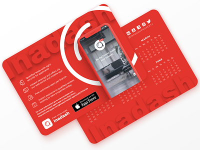 Inadash Merch branding branding and identity calendar calendar 2019 merchandise proptech