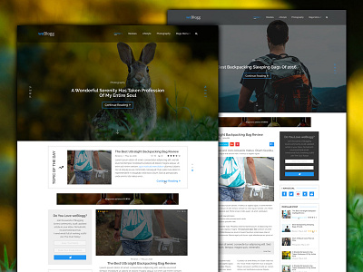 weBlogg - Blog Template Design