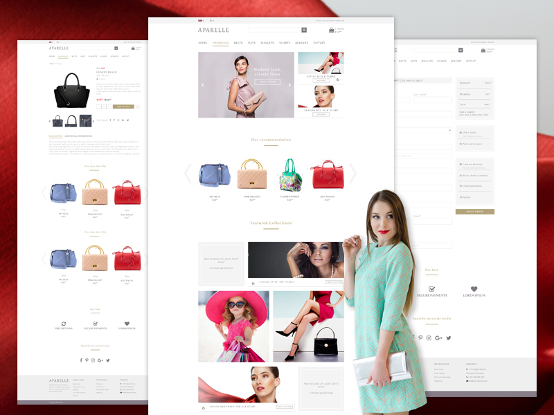 Aparelle eCommerce PSD Template by Obaidul Huq on Dribbble