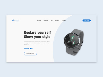 Product Landing Page Concept