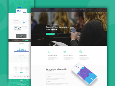 IT Startup and Technology Web Template Design