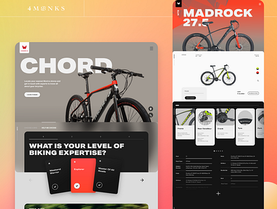 Montra Bikes by TI Cycles app awards beautiful bike buy cycle ecommerce electric interactive international minimal mobile modern montra online product product page ui ux website