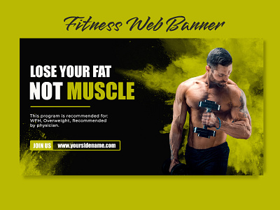 FITNESS WEB BANNER weight lose banner