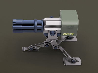 Sentry Gun gun render sentry syndek tripod