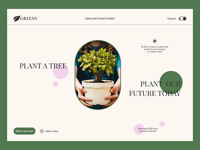 Greeny - Case Study branding case study design figma graphic design green landing page typography ui web
