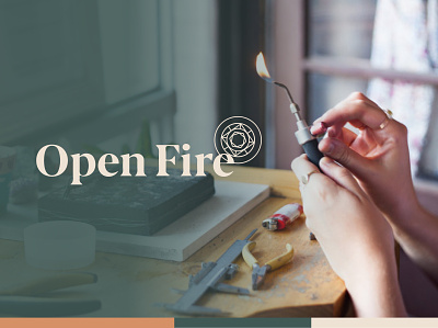 Open Fire | Branding branding design jewellery logo open vector