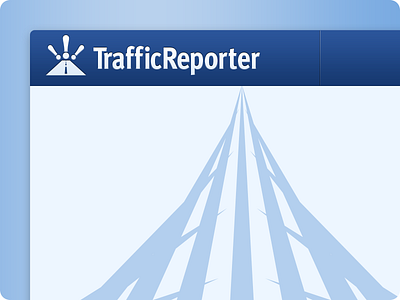 Traffic Reporter Concept logo traffic web app