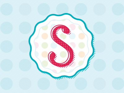 Sara1st / Badge01 baby badge blu design icon ilprimodisara s striped