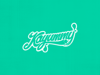 Kayummy blog branding cream food fresh green guscocox kayummy lettering logo pixelg script