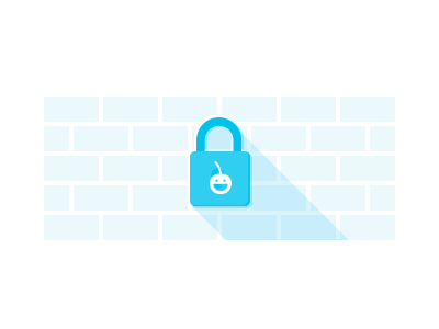 Security blue design flat icon illustration lock long shadow pixelg security ui web wip