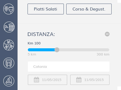 Sicilying UI design experience icon menu outline panel pixelg sicilying slide swap travel ui