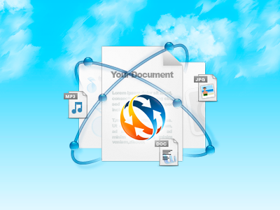 Faw Thumb blue cloud document faw file sky sync synchronize