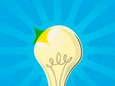 Any Idea? bulb design idea illustration mywishapp vintage wish