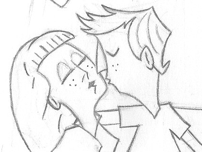 Pladdy WIP1 couple draw guscocox handdraw illustration kiss pencil pladdy wip
