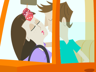 Pladdy WIP2 car couple draw guscocox illustration kiss pladdy wip
