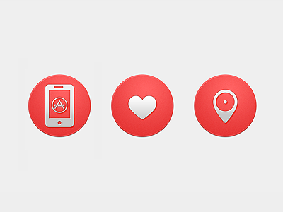 Install - Love - Mark app app store circle design guscocox heart icon mark pin pladdy red