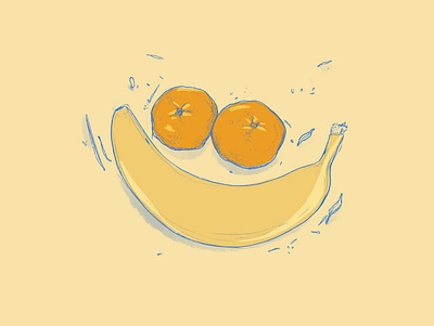 Happy fruit illustration
