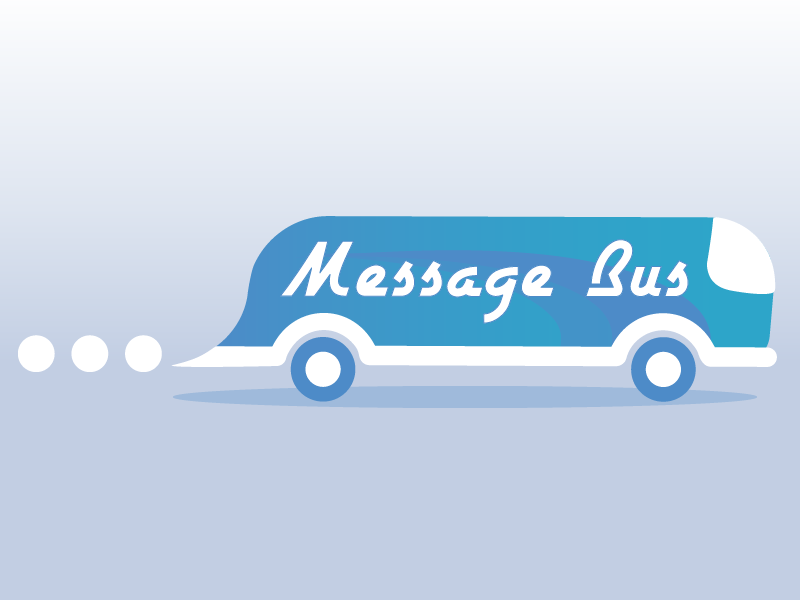 Message Bus car van vw greyhound message imessage typing bus