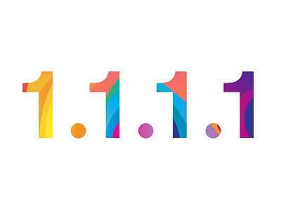 1.1.1.1 1 blobs colorful dns ip lava one rainbow resolver