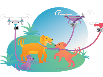 Dogs and drones