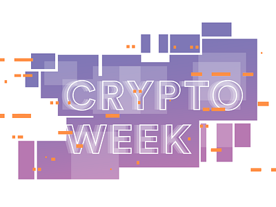 Crypto Week crypto cryptography data encryption scatter transfer typography
